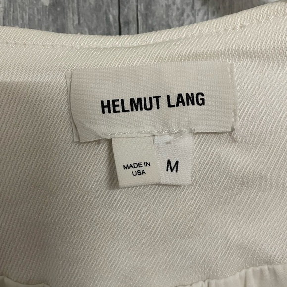 Helmut Lang Moto asymmetrical zip up jacket women’s size medium white - Picture 3 of 7